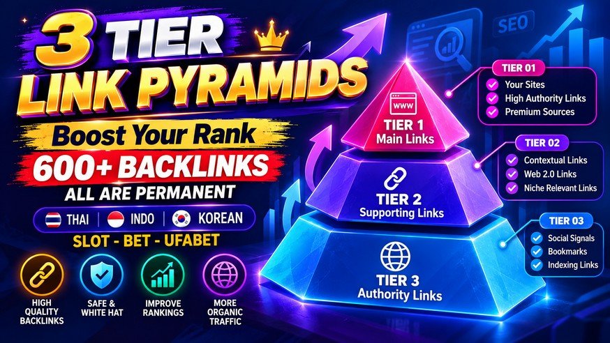 Improve Rank of Your Website Higher on Google With Exclusive 3 Tier Link Pyramids