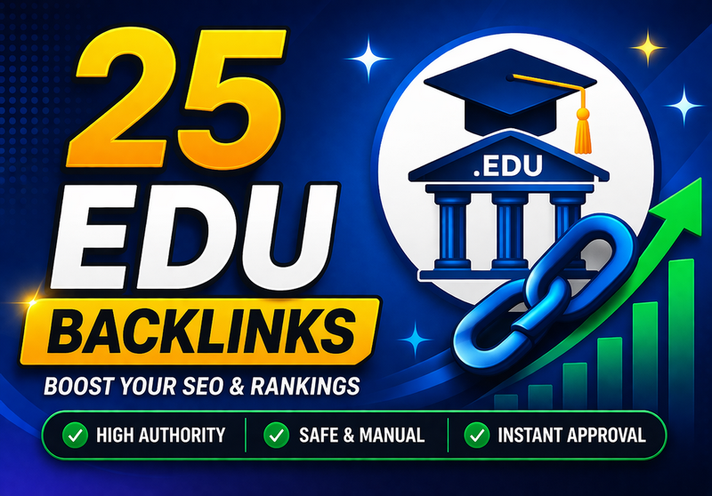 build 25 unique EDU University backlinks using manual strategy